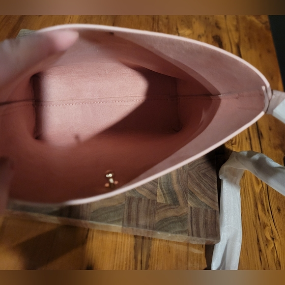 NWOT Anthropologie Samara Bag Vegan Leather Pink - Picture 4 of 5